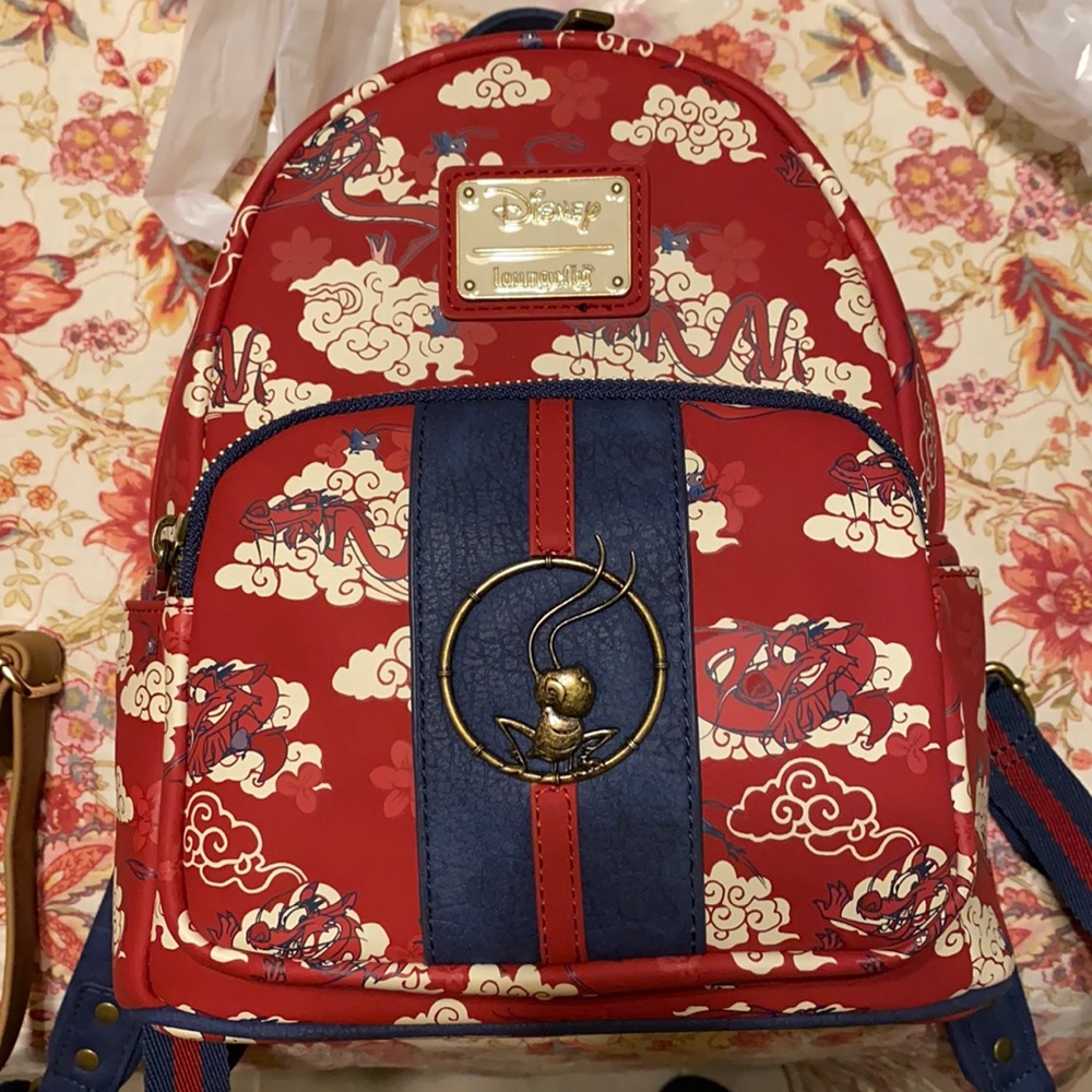 Disney Loungefly Mulan backpack with Mushu